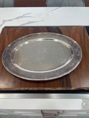 Gorham Silver-Tone Oval Serving Platter
